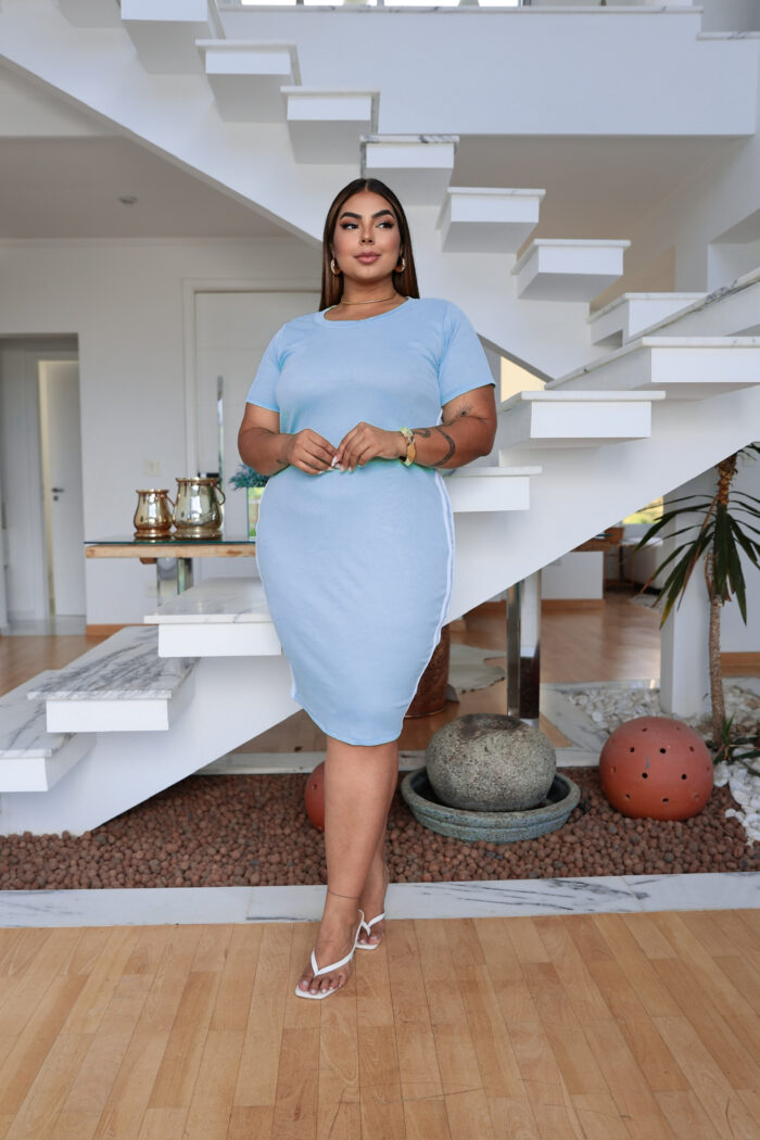 vestido ribana com viés luana preto plus size (cópia)