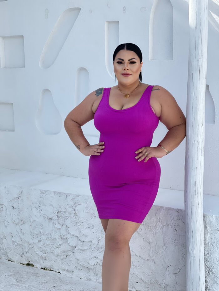 vestido anarruga simone regata azul royal (cópia)