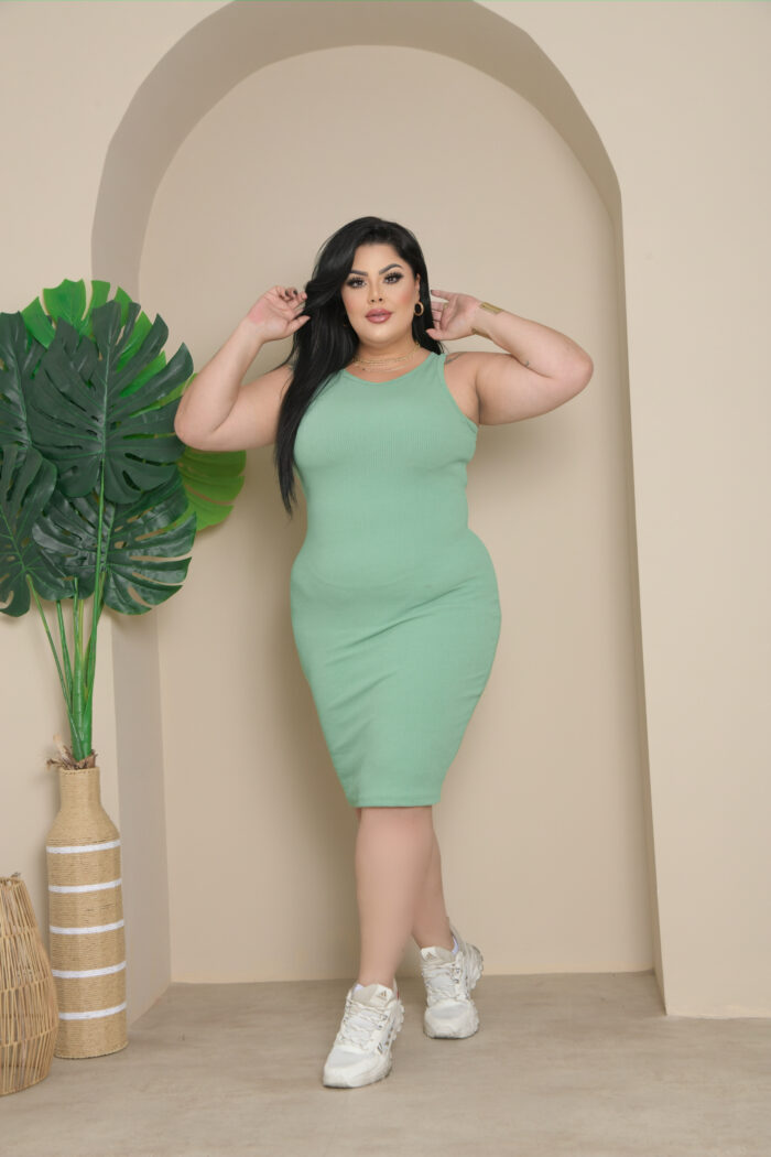 vestido anarruga tubinho estilo regata jane verde agua (cópia)