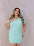 vestido ribana com viés ingrid plus size azul (cópia)