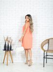 vestido curto viscolycra com bolso maria plus size pink (cópia)