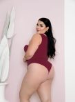 body anarruga mada com decote transversal plus size fucsia (cópia)