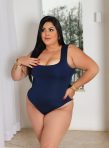 body nick fluity gola quadrada azul marinho plus size