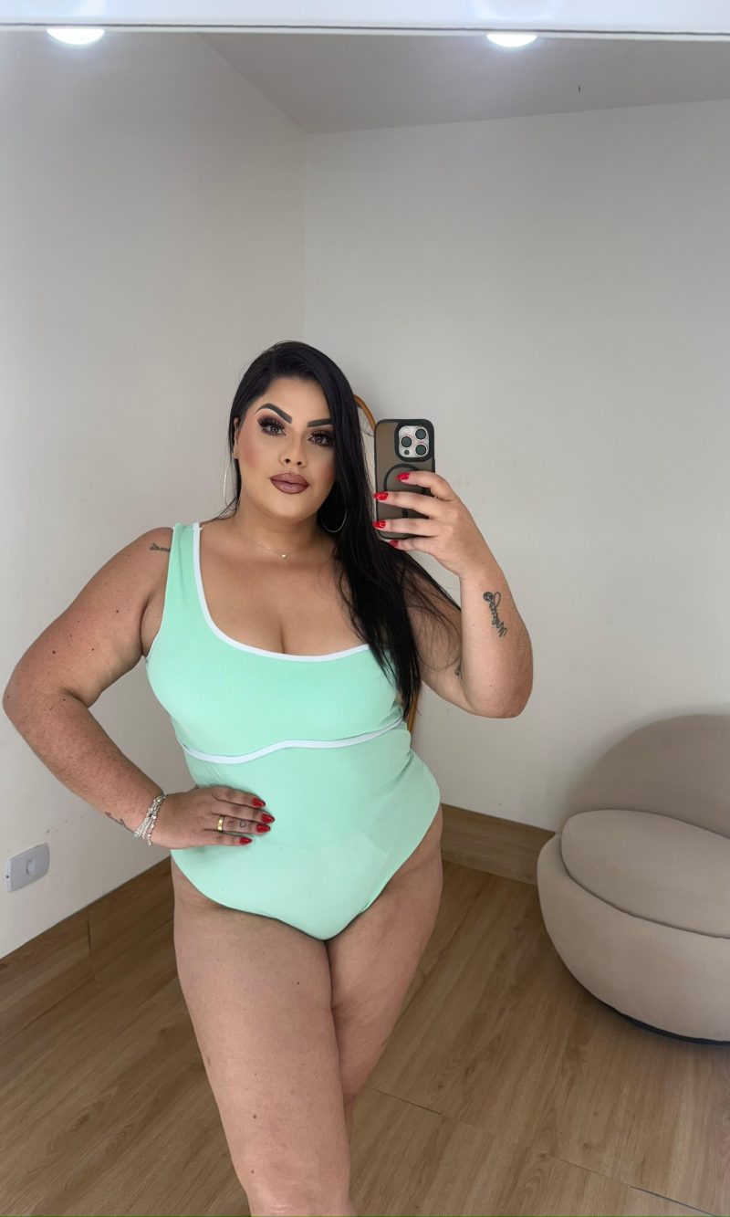 body lili nula manga com bojo tecido ribana rosa bebê plus size