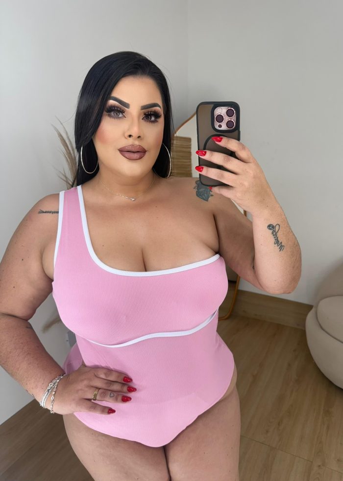 body lili nula manga com bojo tecido ribana rosa bebê plus size body lili nula manga com bojo tecido ribana rosa bebê plus size