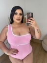 body lili nula manga com bojo tecido ribana rosa bebê plus size
