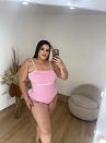 body isís alça fina com bojo tecido ribana rosa bebê plus size