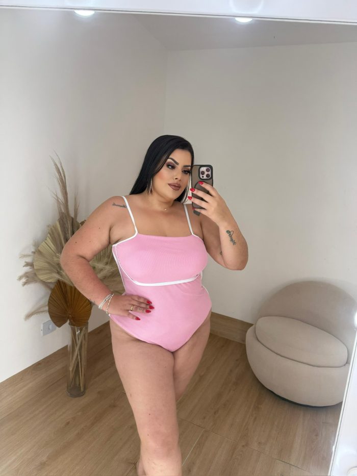 body isís alça fina com bojo tecido ribana rosa bebê plus size body isís alça fina com bojo tecido ribana rosa bebê plus size