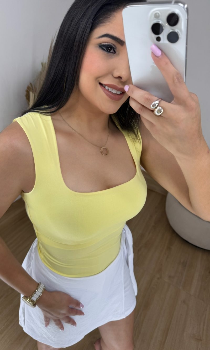 body nick fluity gola quadrada amarelo manteiga slim body nick fluity gola quadrada amarelo manteiga slim