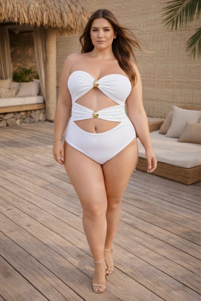 body feminino tomara que caia com detalhe fivela frontal premium preto plus